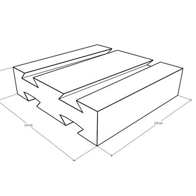 Mortise and tenon adapter 02 (10pcs / group)